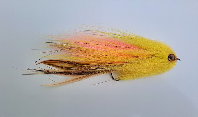 Streamer articulé bucktail + fibres EP